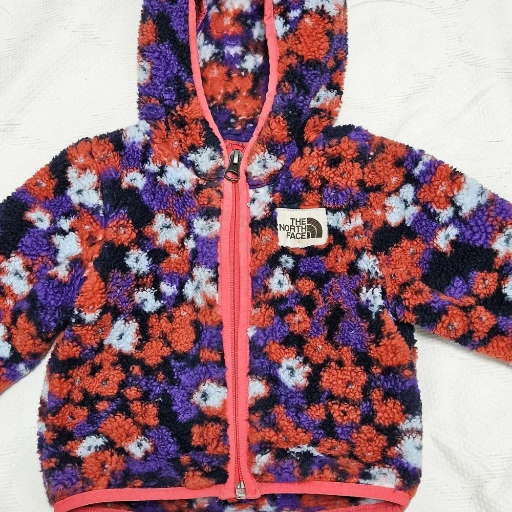 The North Face Fleece‎ Camo Hoodie Infant 3-6M Multi Campshire Bear Ear Jacket